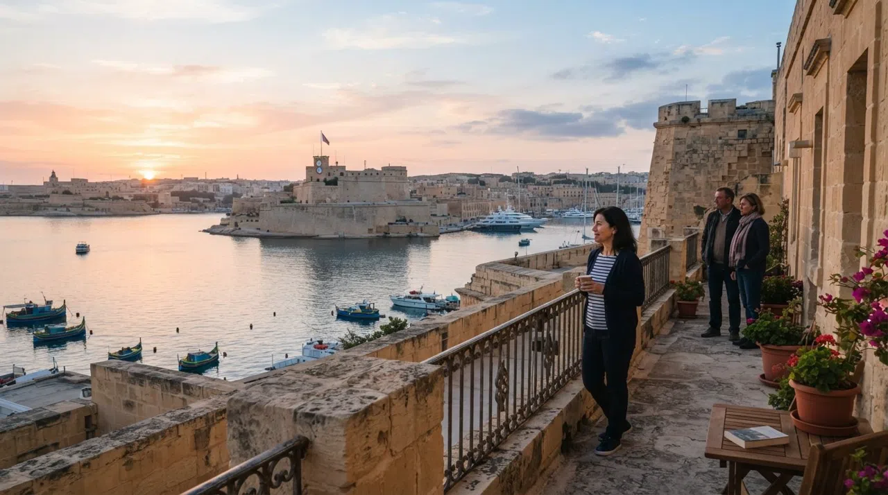 St. Barbara Bastion, Valletta: the city’s quietest view from the sea walls