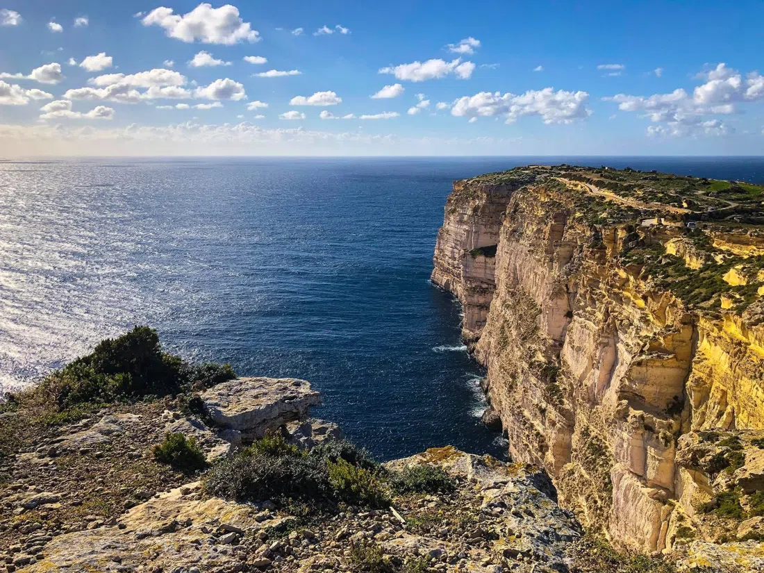 Sanap Cliffs (with Ta' Ċenċ), Munxar, Valletta