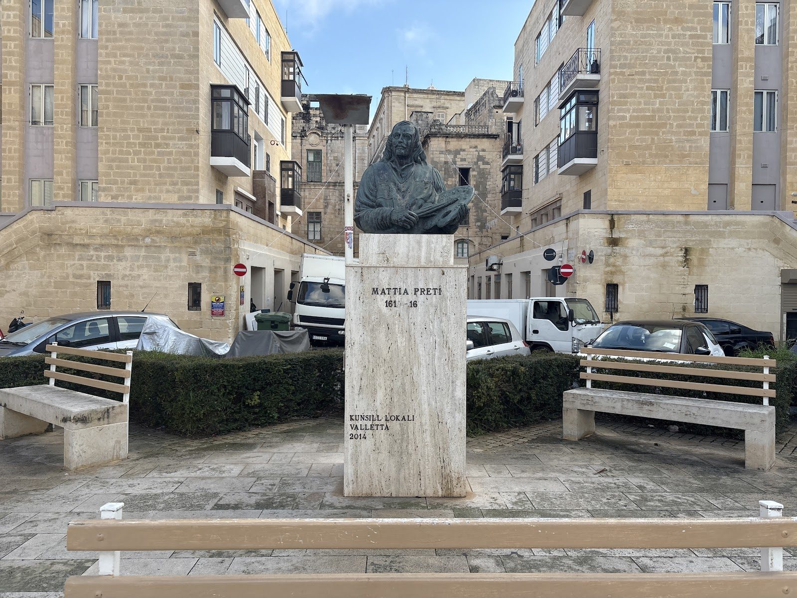 Misraħ Mattia Preti (Mattia Preti Square) & the Manderaggio housing blocks, Valletta